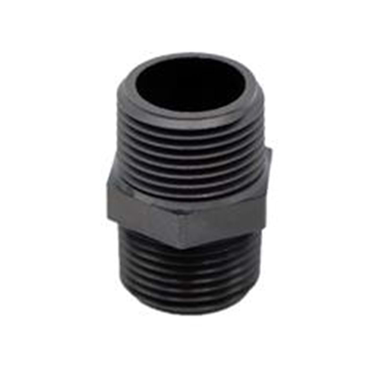 3/4" MPT x 3/4" MPT Pipe Nipple - Poly 